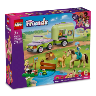 Конструктор LEGO Friends Причіп для коня й лошати Іграшковий набір 42695