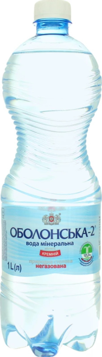Вода мінеральна Оболонська-2 негазована 1 л (4820029430925)