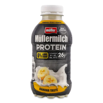 Напій молочний Mullermilch зі смаком банана протеїновий 1,5% (400г)