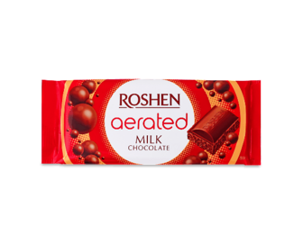 Шоколад молочний Roshen пористий (80г)