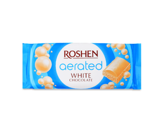 Шоколад білий Roshen пористий (80г)