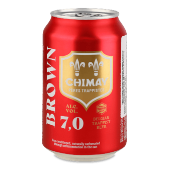 Пиво Chimay Red темне нефільтроване з/б 0,33л (0,33л)
