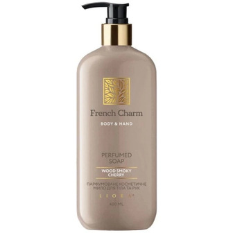 Мило Liora French Charm Wood Smoky Cherry для рук та тіла парфумоване 400 мл (4823106004514)