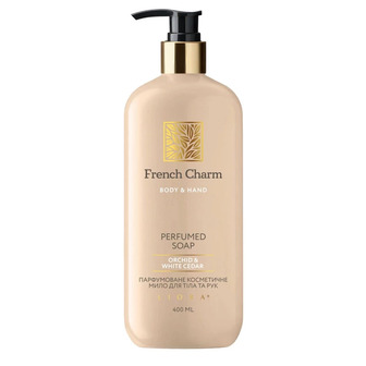 Мило Liora French Charm Orchidu0026White Cedar для рук та тіла парфумоване 400 мл (4823106004521)