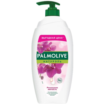 Гель-крем для душу Palmolive Натурель Розкішна м'якість Чорна орхідея і зволожуюче молочко, 750 мл