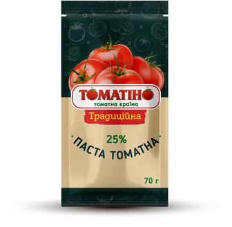 Паста ТОМАТІНО томатна 25% в/г сашет 70г