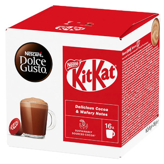 Суміш для приготування напою Nescafe Dolce Gusto Kit Kat з молоком та какао в капсулах 16 г 16 шт (8445291756649)