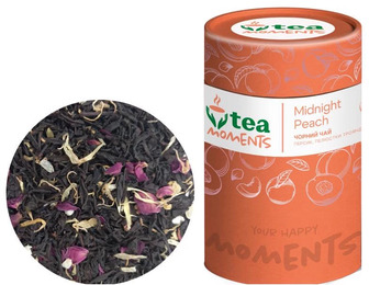 Чай чорний Tea Moments Midnight Peach 70 г (4823118606942)
