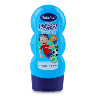 Шампунь Bubchen 2в1 Sports Fan дитячий 230мл (230мл)
