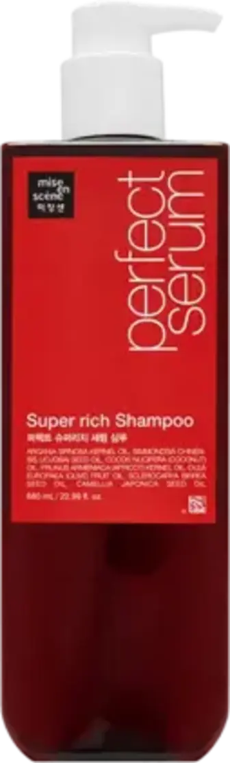 Шампунь Mise en Scene Perfect Serum Super Rich для інтенсивного відновлення волосся 680 мл