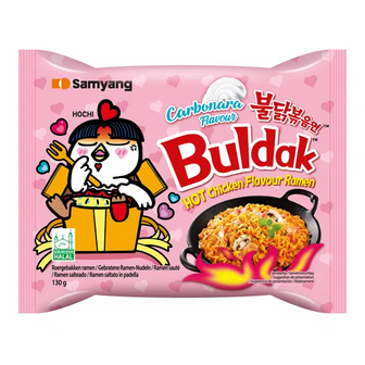 Рамен Samyang Buldak курка в соусі карбонара гостра (130г)