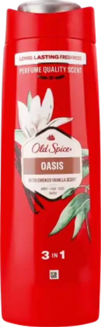 Шампунь-гель для душу Old Spice Oasis 2 в 1 з ароматом димної ванілі 400 мл
