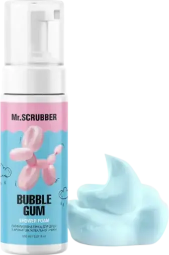 Пінка для душу Mr.Scrubber Bubble gum Парфумована з ароматом жувальної гумки 280 мл