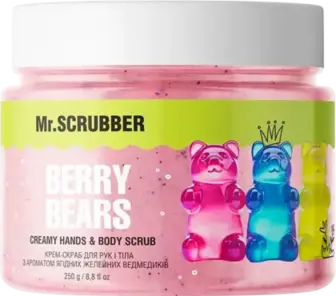 Крем-скраб для рук і тіла Mr.Scrubber з ароматом ягідних желейних ведмедиків 250 г