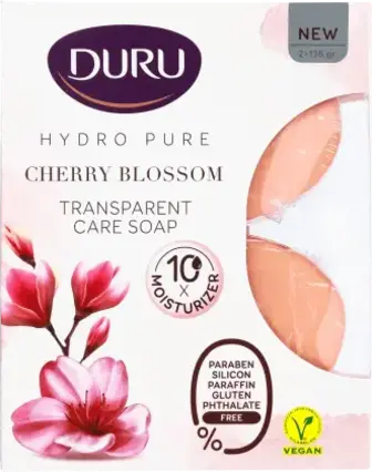 Мило Duru Hydro Pure з ароматом цвітіння вишні косметичне 2 х 135 г