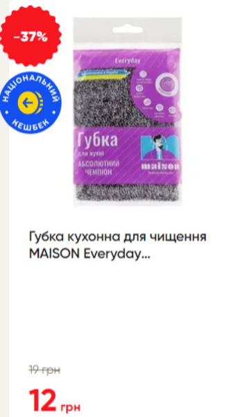 Губка кухонна для чищення MAISON Everyday Абсолютний чемпіон