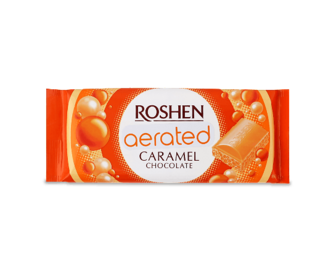 Шоколад білий Roshen карамельний пористий (80г)