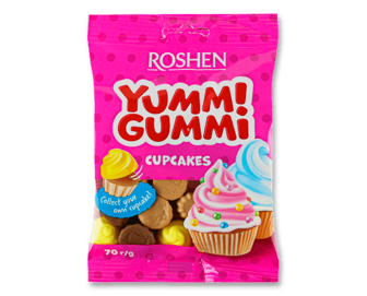 Цукерки Roshen Yummi Gummi Cupсakes желейні (70г)