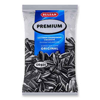 Насіння соняшника Sultan Premium Original смажене 120г