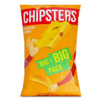 Чипси Chipster's картопляні зі смаком сиру (150г)