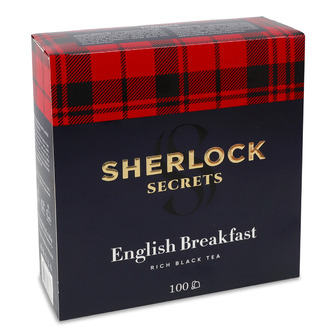 Чай чорний Sherlock Secrets English breakfast байховий 2 г 100 шт (4823118606386)