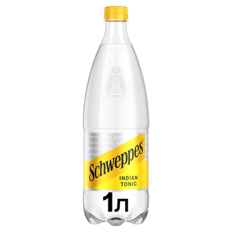 Напій 1 л Schweppes Indian Tonic безалкогольний сильногазований 
