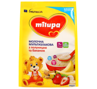 Каша Milupa Мультизл. з полун. та банан.мол.210г