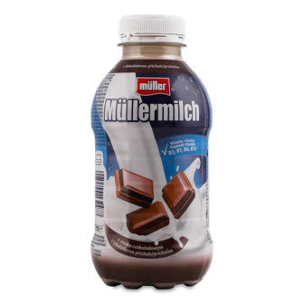 Напій молочний Mullermilch зі смаком шоколаду вітамінний 1,6% (400г)
