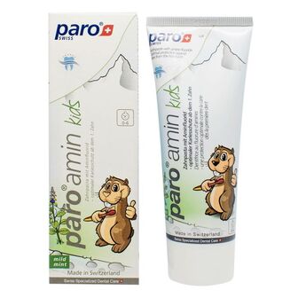 Дитяча зубна паста Паро Paro Amin Kids 500 ppm на основі амінофториду 75 мл