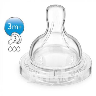 Соска силіконова Avent scf633/27 м'яка середній потік 3 отвори №2