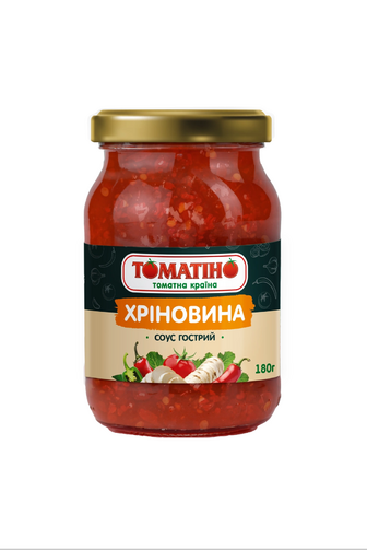 Соус ТОМАТІНО Хріновина гострий скл/б твіст 180г