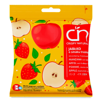 Чипси фруктові Crispy natural Яблуко зі смаком полуниці 18г (18г)