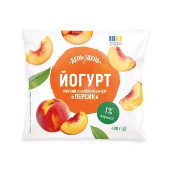 Йогурт 400 г День у День персик 1% п/ет 