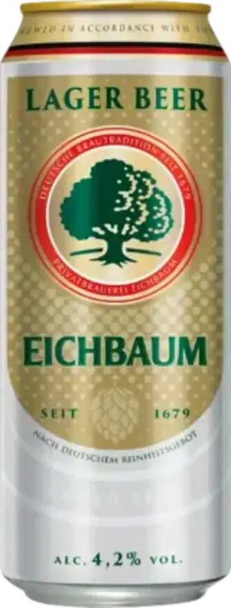 Пиво Eichbaum Lager світле пастеризоване 4.2% 0.5 л