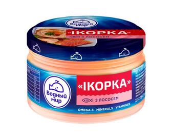 Паста Ікорка Водний Світ з ікрою мойви/лосось160г