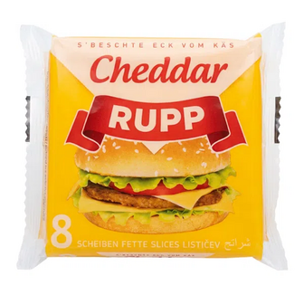 Сир плавлений Rupp з чедером 30% скибочки (120г)