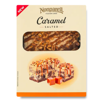 Торт Nonpareil Солона карамель з горіхом лоток (500г)