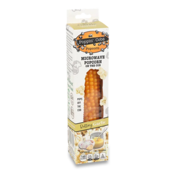 Кукурудза Poppin' Cobs для попкорну Масло-часник (132г)