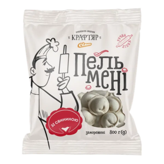 Пельмені Крафтяр зі свининою заморожені (800г)