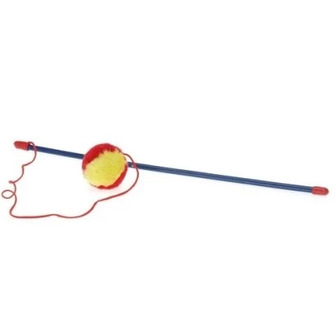 Іграшка-дражнилка для кота Koopman Cat Toy Stick з м’ячем, 45 см (8711295255175)
