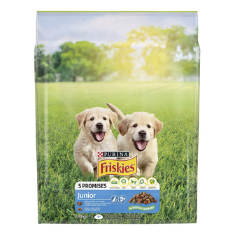 Корм сухий для цуценят Friskies Junior з куркою овочами та молоком 2.4 кг (7613034232205)