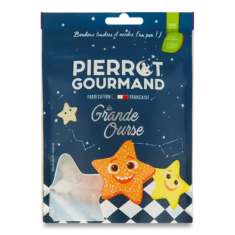 Цукерки Pierrot Gourmand Зірки фруктові жувальні (100г)
