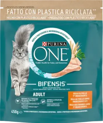 Корм для котів Purina One Adult з куркою сухий 450 г