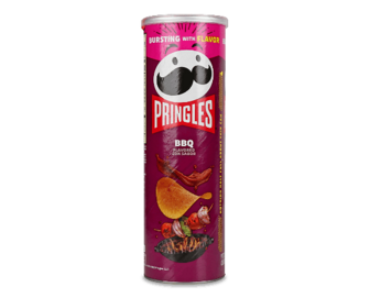 Снек пікантний Pringles зі смаком барбекю (158г)