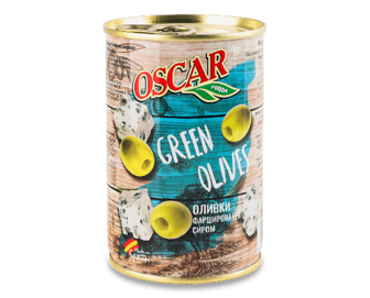 Оливки Oscar фаршировані сиром (300г)