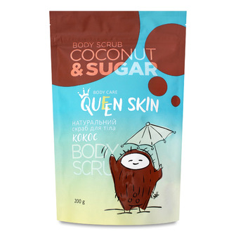 Скраб для тіла Queen Skin Coconut u0026 Sugar Body Scrub з кокосової стружки 200 г (4820185222242)