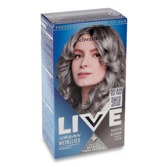 Фарба для волосся Schwarzkopf Live Urban Metallic U72 Попелястий Хром 122 мл (9000101234138)