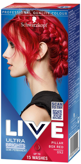 Крем-фарба для волосся Schwarzkopf Live Ultra Brights напівстійка 092 Перчик Чілі 80 мл (9000101069099)