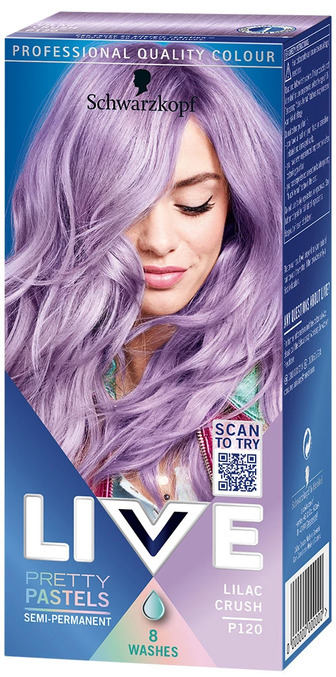 Крем-фарба для волосся Schwarzkopf Live Pretty Pastels напівстійка P120 Бузкова Ніжність 50 мл (9000101256567)