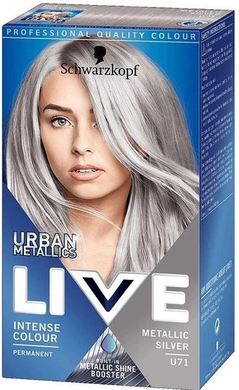 Фарба для волосся Schwarzkopf Live Urban Metallic U71 Сріблястий Металік 122 мл (9000101234978)